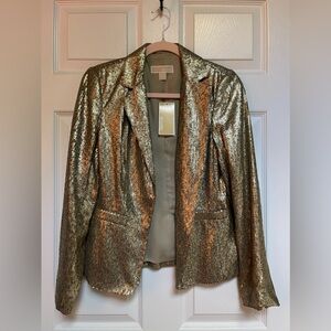 ✨NWT✨ Michael by Michael Kors Brand new with tags, never worn gold blazer